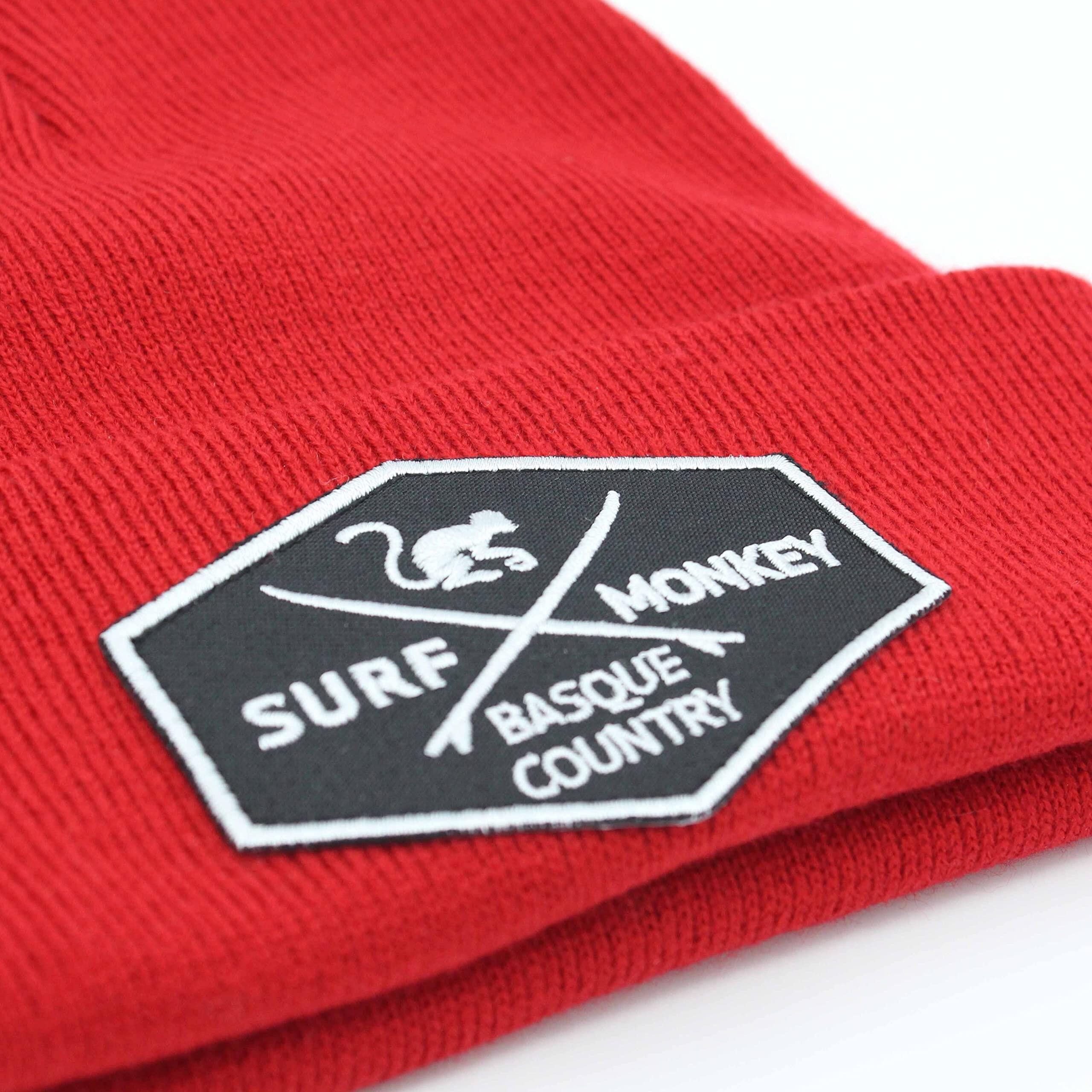 Czapka dzianinowa Beanie – rozmiar uniwersalny – (czerwona) 2/6