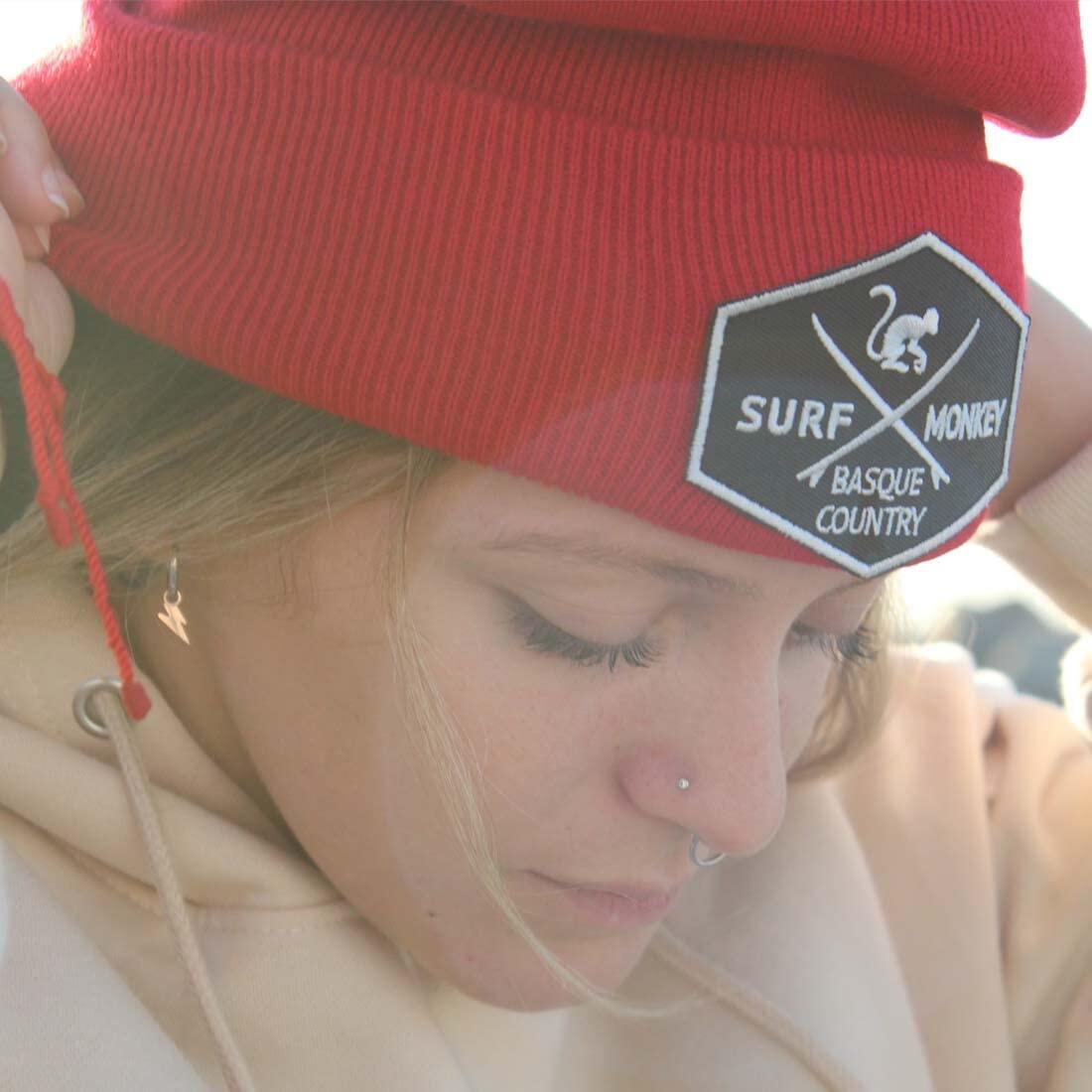 Czapka dzianinowa Beanie – rozmiar uniwersalny – (czerwona) 4/6