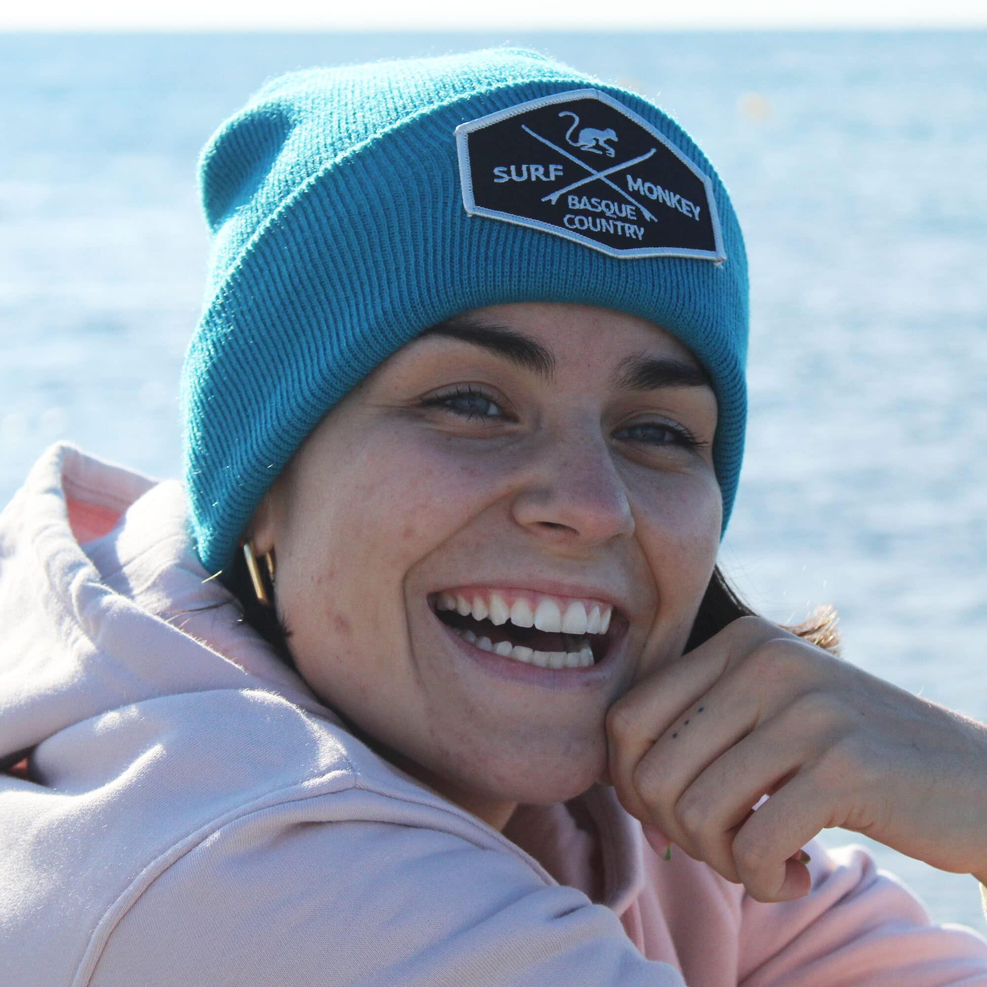Bonnet tricoté - Taille unique - (Bleu surf) 3/4