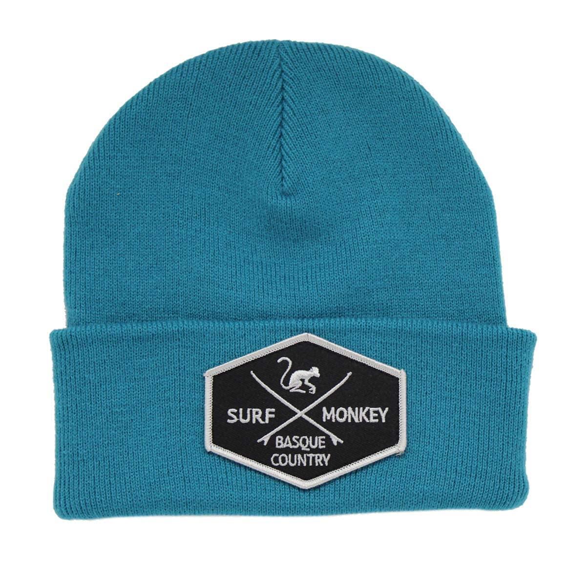 Gorro tricotado - tamanho único - (azul surf)