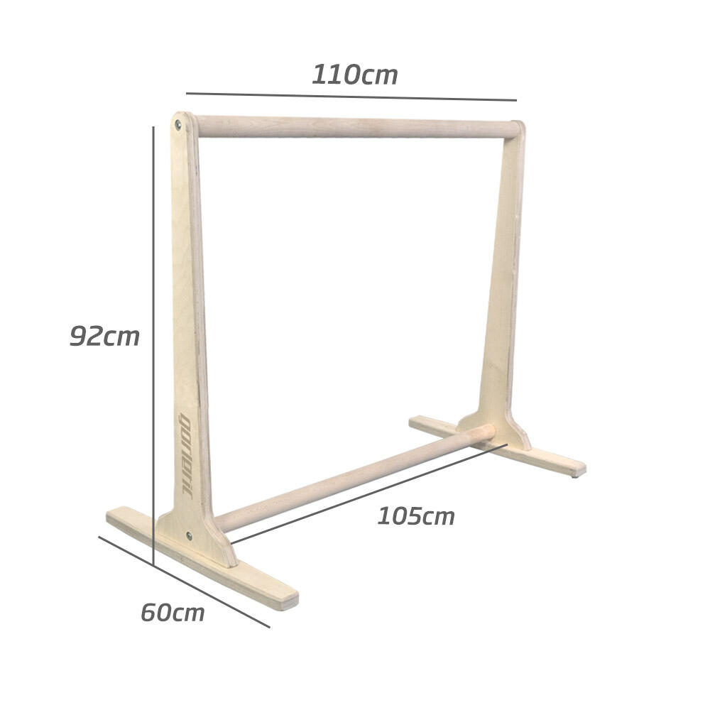 Barra Paralela Front Lever 110CM Gorletic - Natural 3/7