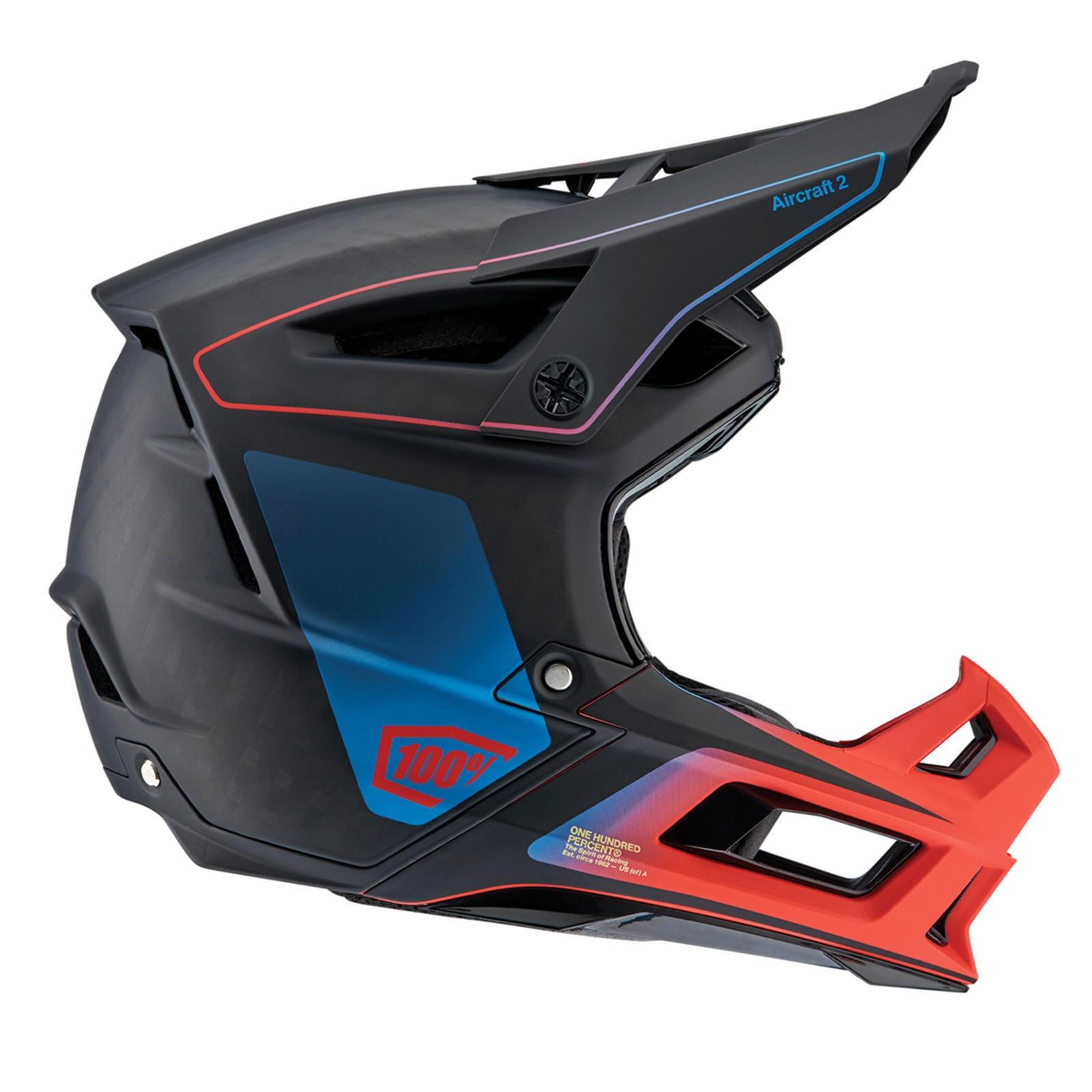 100% - Casque Intégral 100% Aircraft 2 - Casque - Bleu - 48 Xl - Decathlon