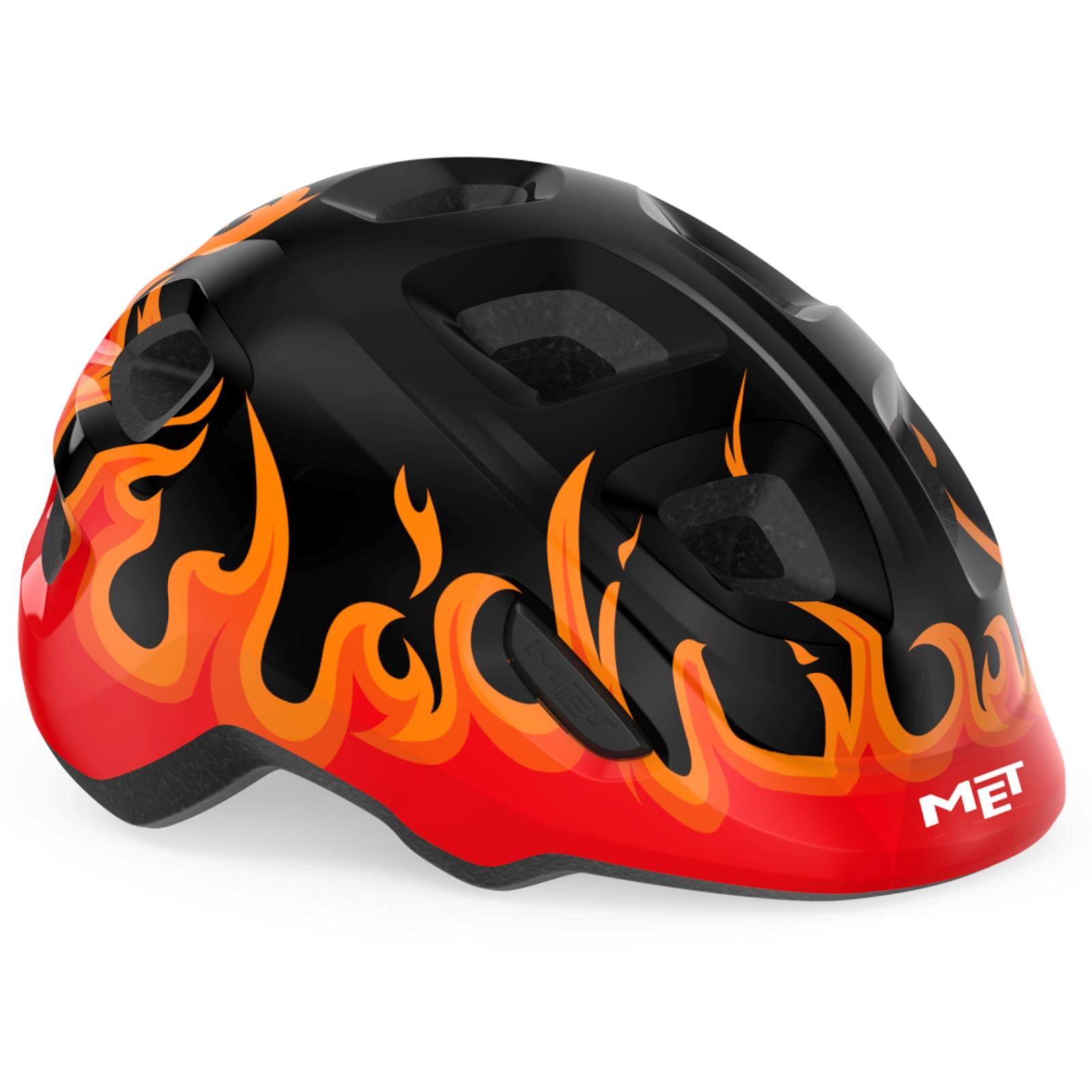 MET MET Hooray Kids Cycle Helmet - Black Flames