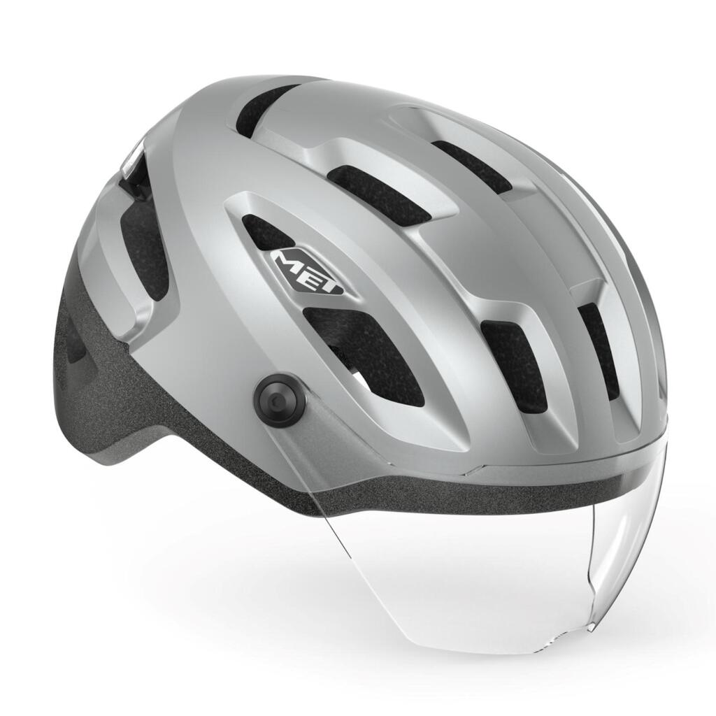 MET Intercity Mips Helmet Matte Reflective Silver
