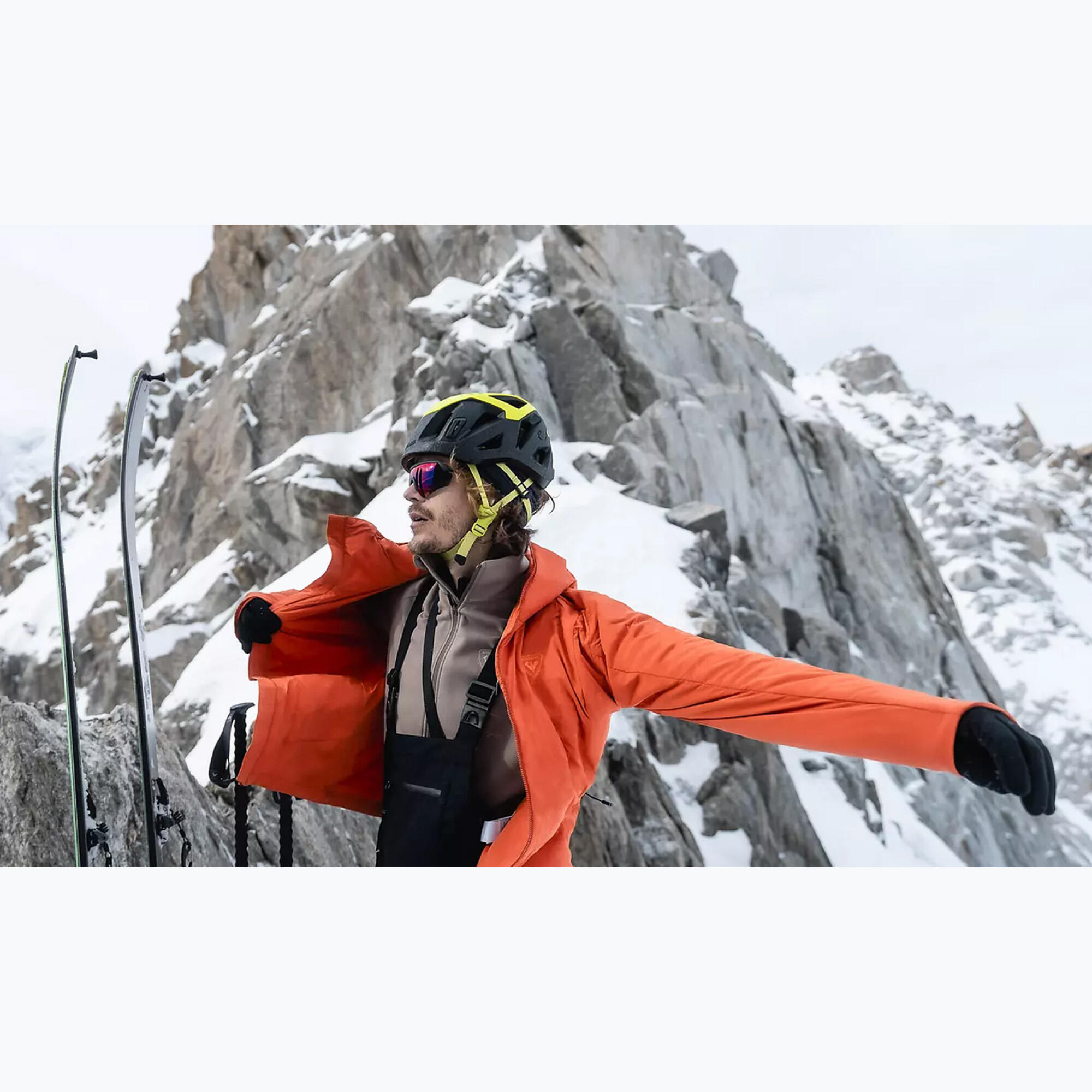 Kurtka narciarska Rossignol męska Opside Hoodie JKT pomarańczowa 5/7