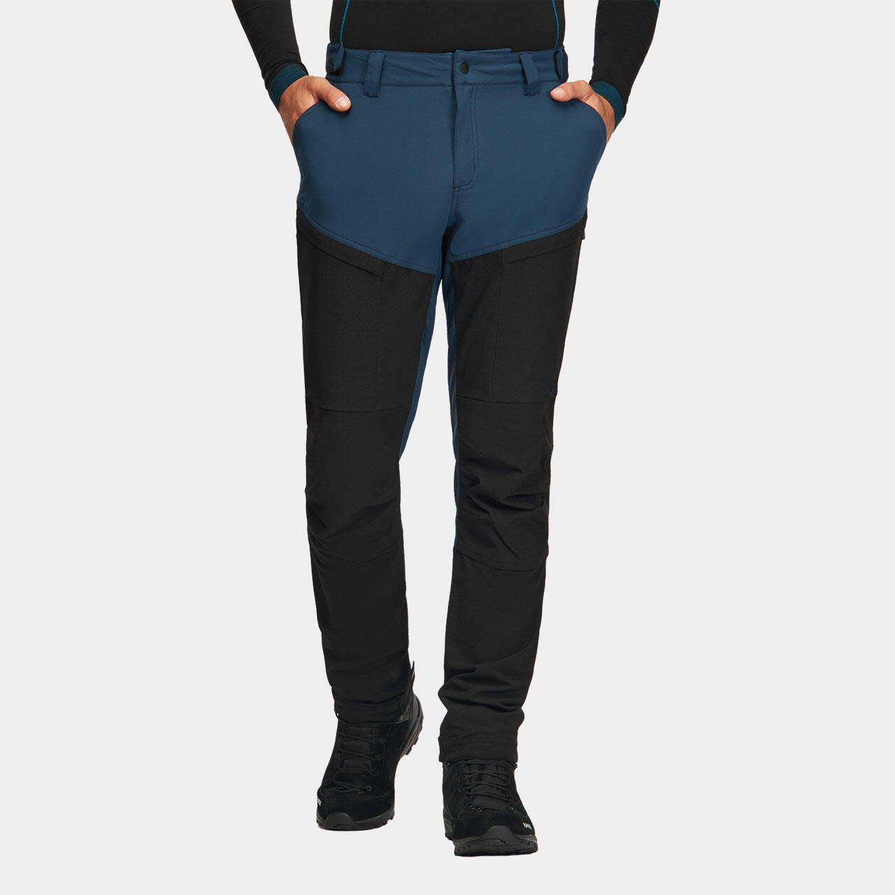 Alpinus - Pantalon Résistant De Trek Montagne Alpinus Pular - Homme - Cuissard De Chasse - Bleu|noir - 38 S - Decathlon