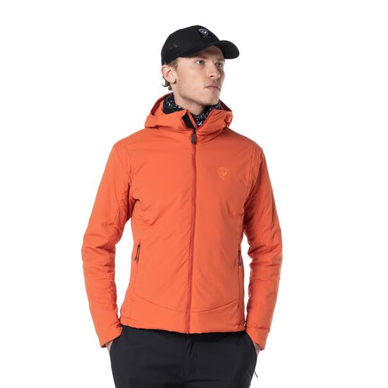Kurtka narciarska Rossignol męska Opside Hoodie JKT pomarańczowa