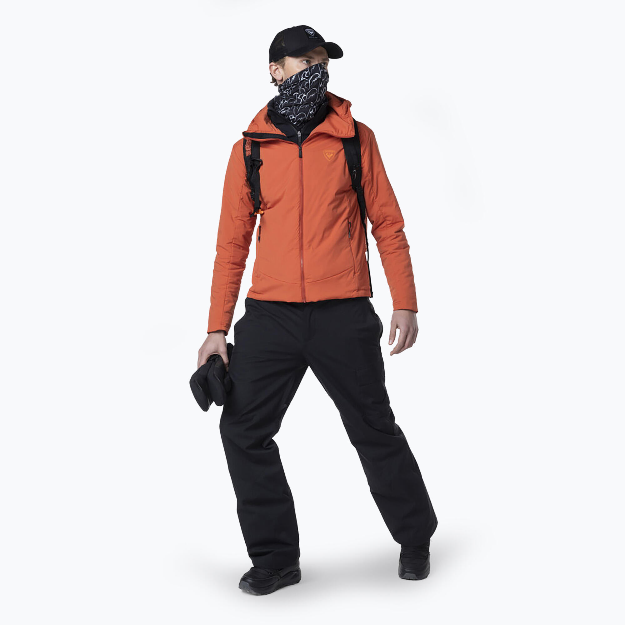 Kurtka narciarska Rossignol męska Opside Hoodie JKT pomarańczowa 3/7