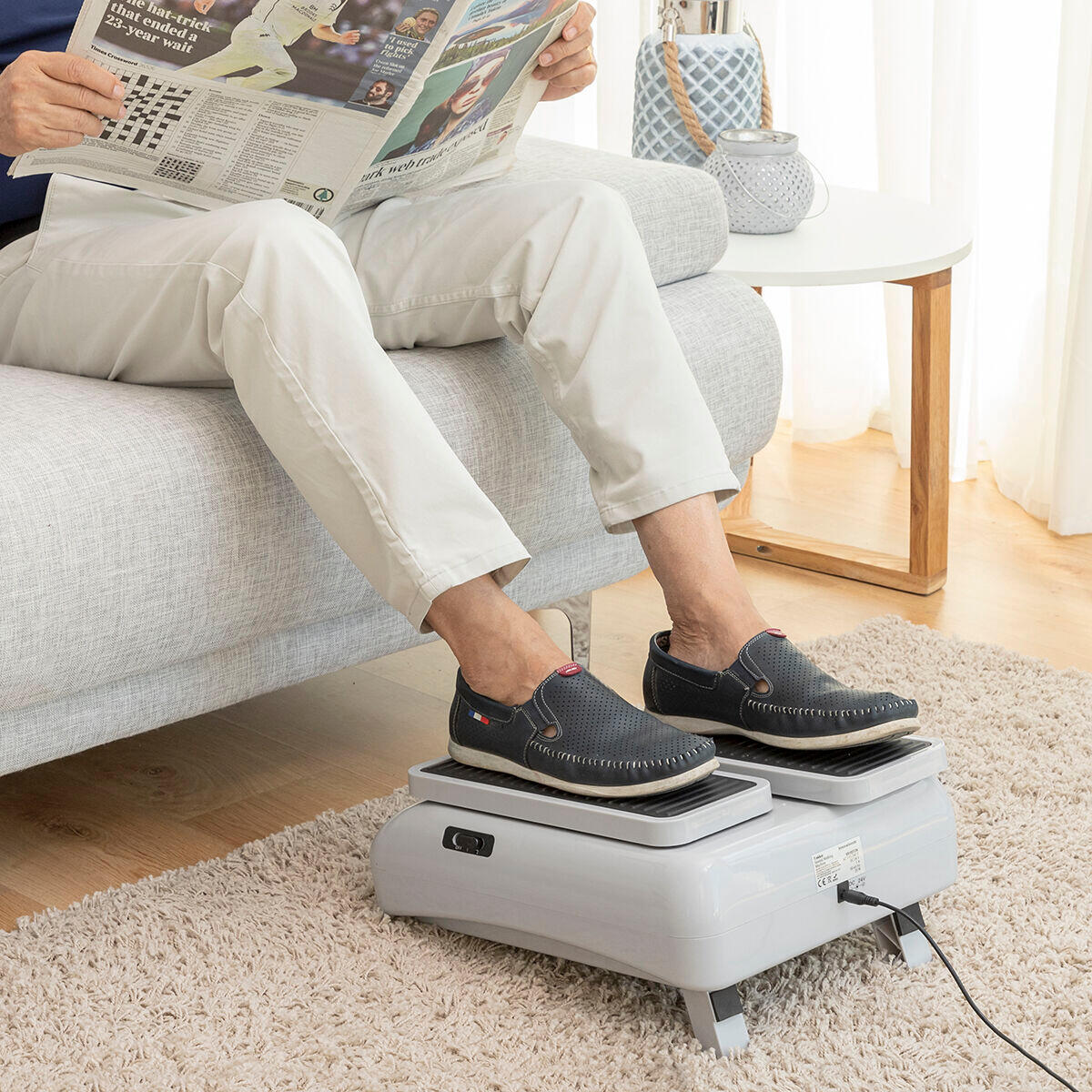 Exerciseur de Jambe Passif pour Marcher tout en Étant Assis InnovaGoods 3/5