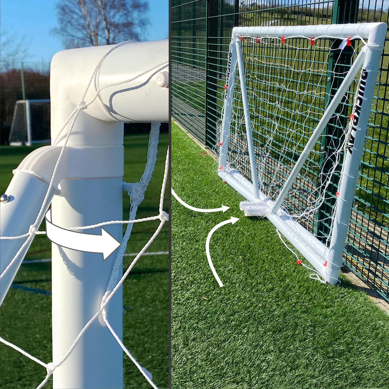 Bramka piłkarska QUICKPLAY Q-FOLD 12x6' 360x180 CM 5/5