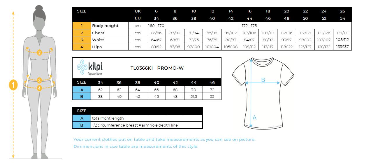 Katoenen T-shirt voor dames Kilpi PROMO-W 3/3