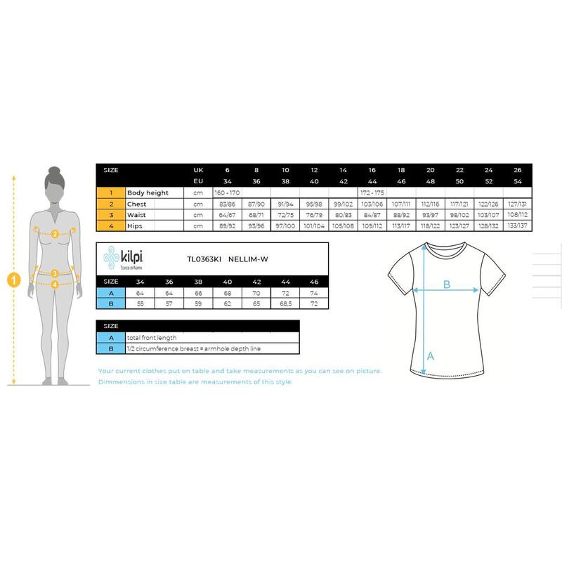 T-shirt en coton pour femmes Kilpi NELLIM-W