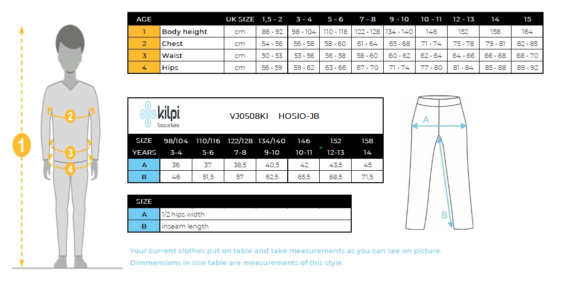 Pantaloni per bambini Kilpi Hosio 7/7
