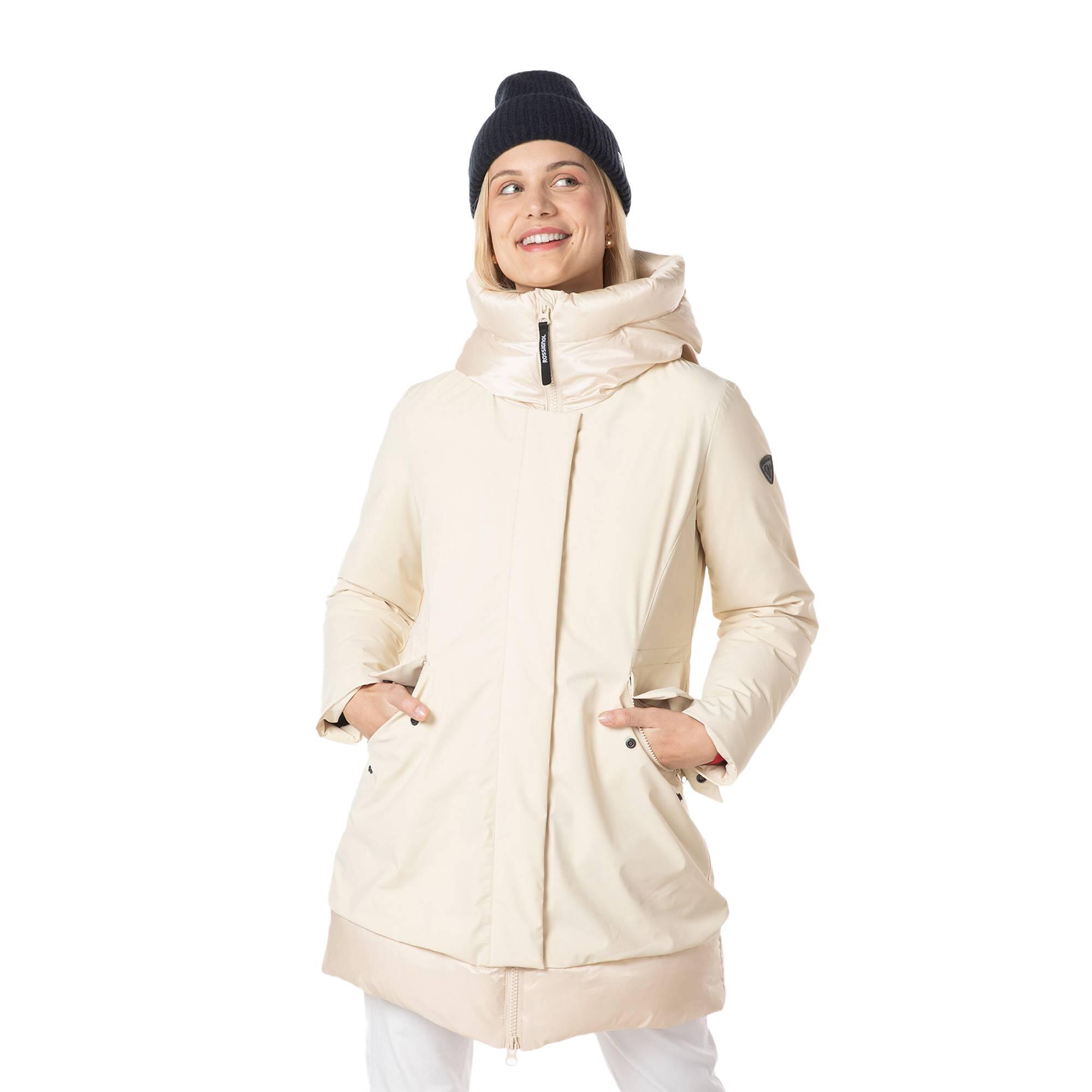 Rossignol - Manteau D'Hiver Femme Rossignol Stretch Flat Parka - Cape - Beige - 38 S - Decathlon