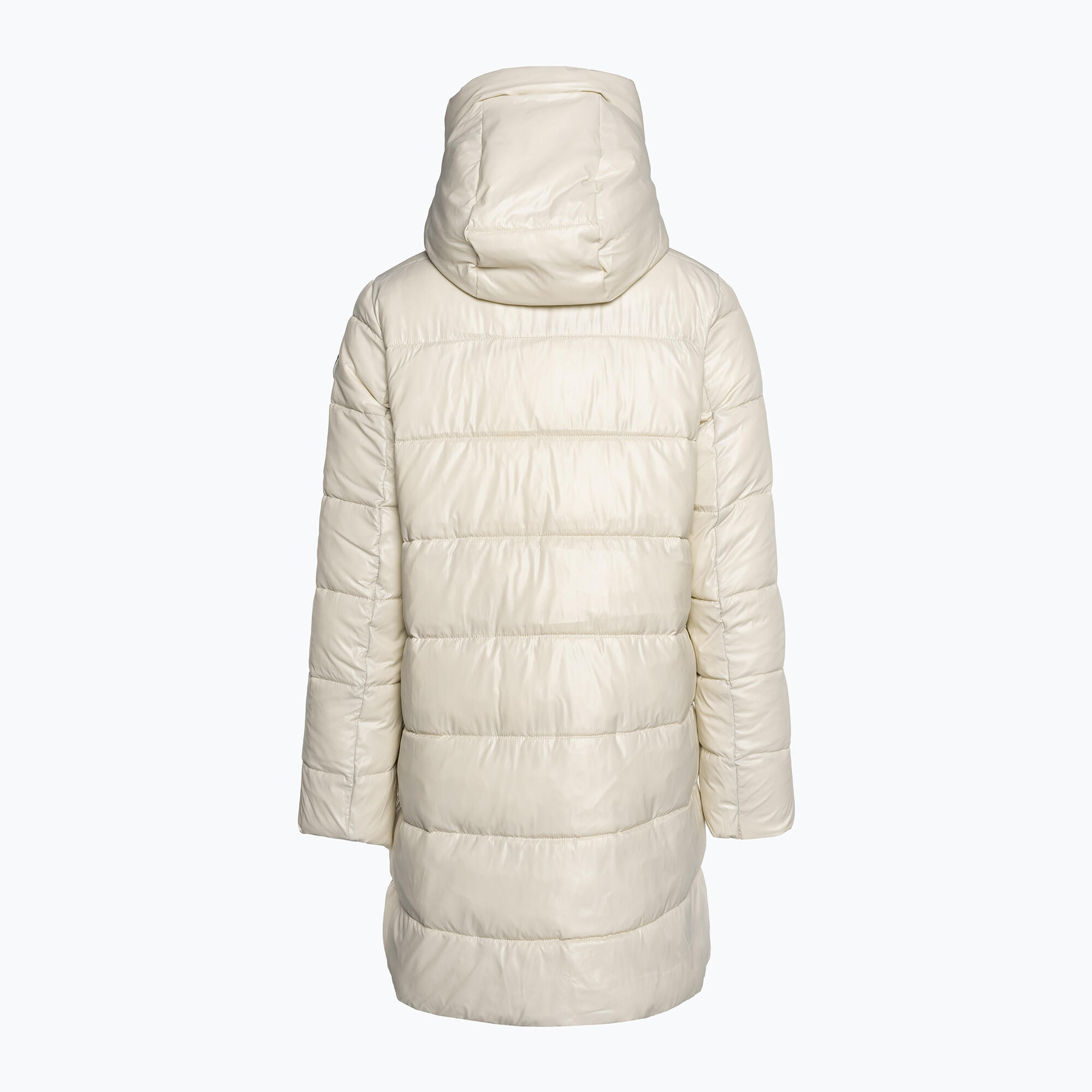 Lesklý dámský péřový kabát Parka 4/5