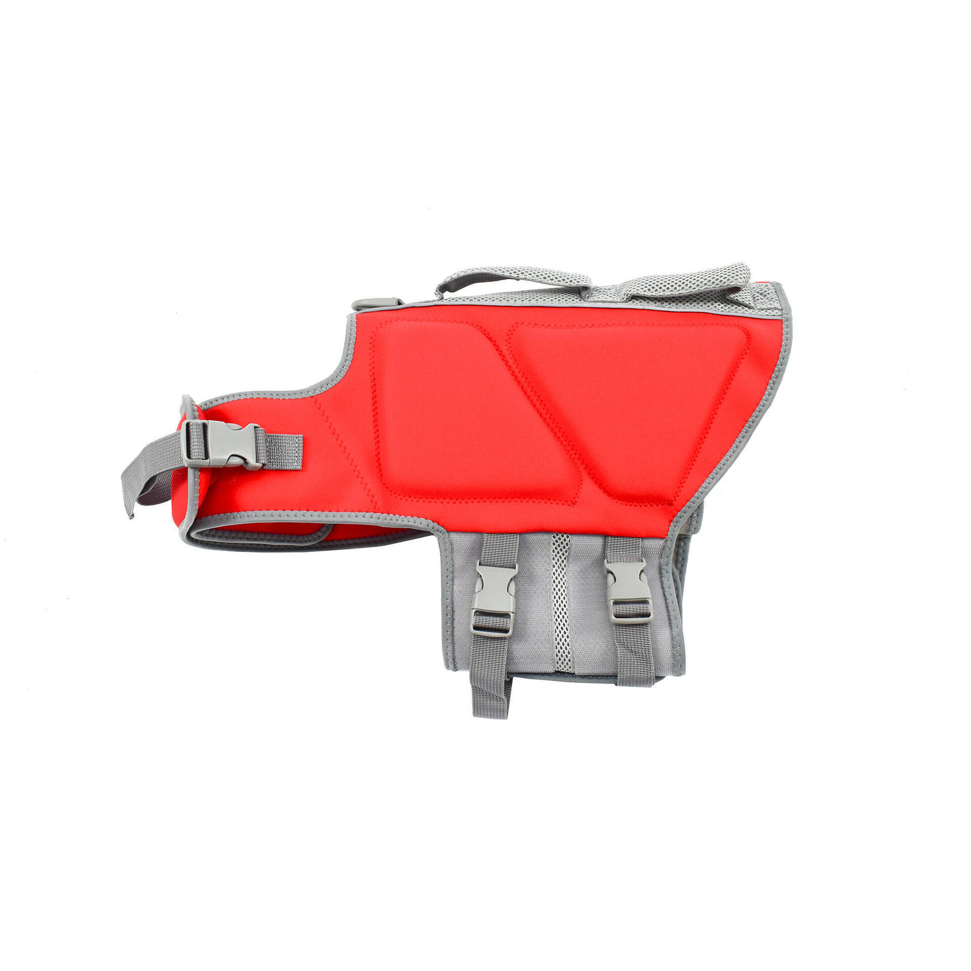 Roony - Gilet De Sauvetage Pour Chiens Taille L - Gilet De Flottaison - Gris|rouge - 42 M/l - Decathlon