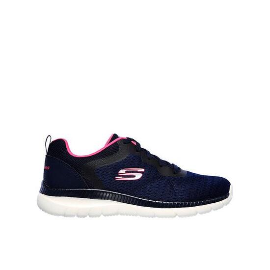 Zapatillas Deportivas Caminar Mujer Skechers 12607_NVHP Azul Marino con Cordones