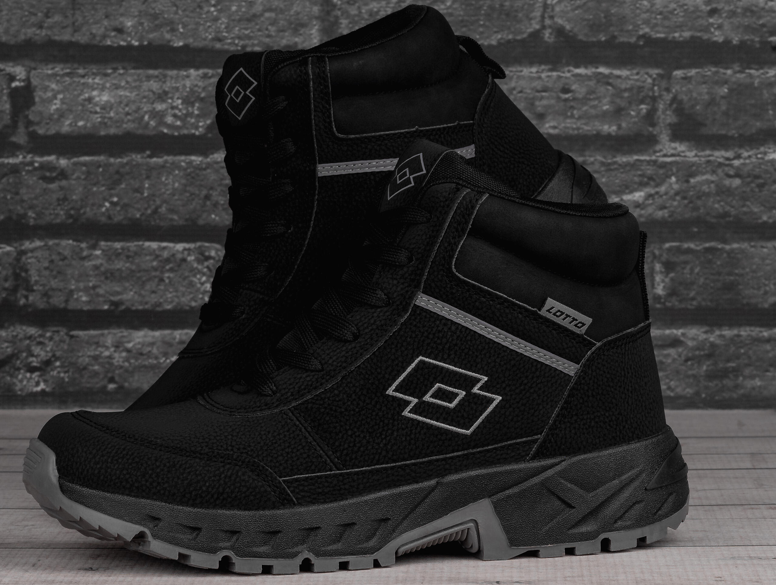 Buty męskie sportowe zimowe LOTTO EVEDAL MID BLACK 3/7