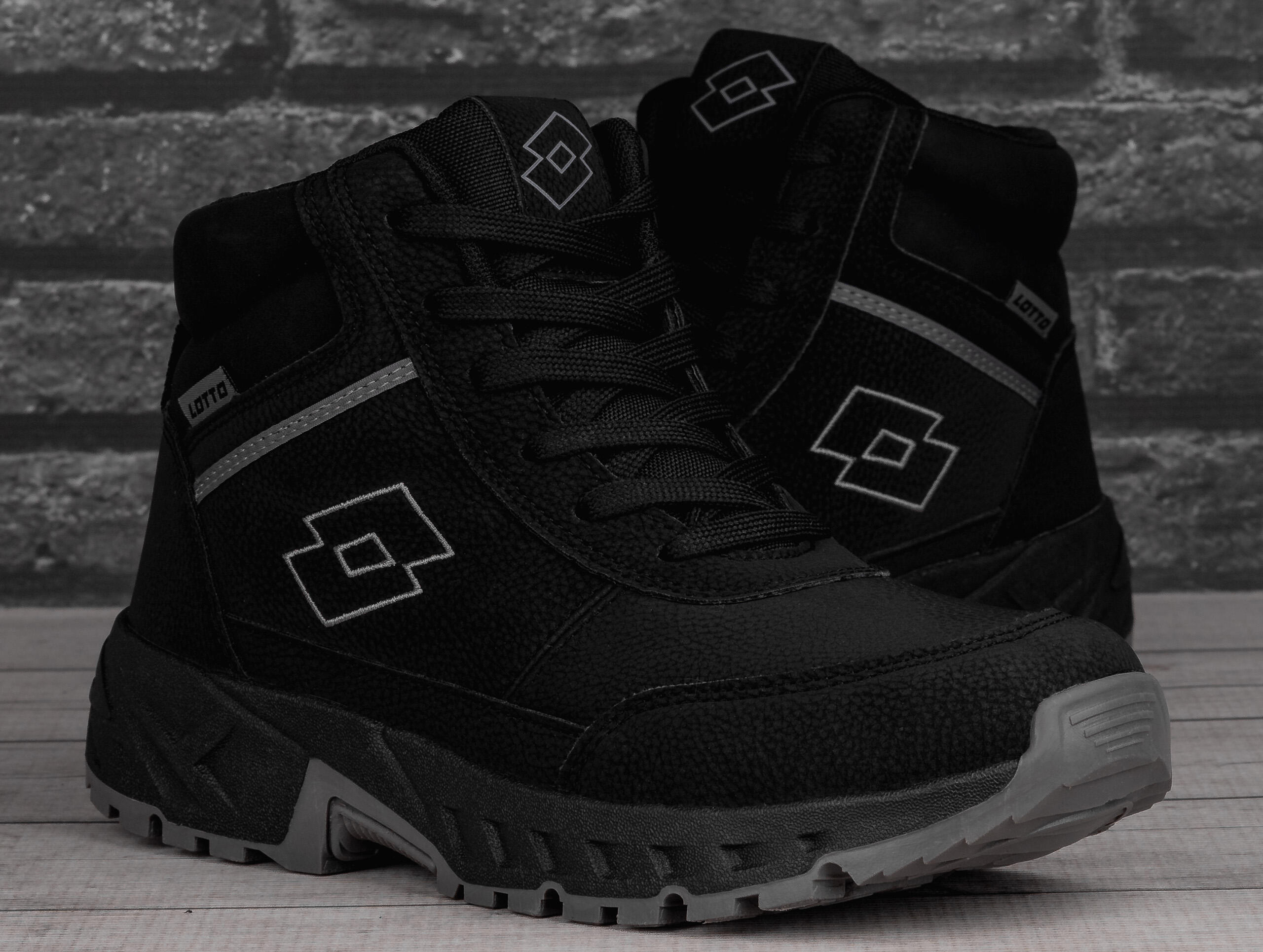 Buty męskie sportowe zimowe LOTTO EVEDAL MID BLACK 2/7