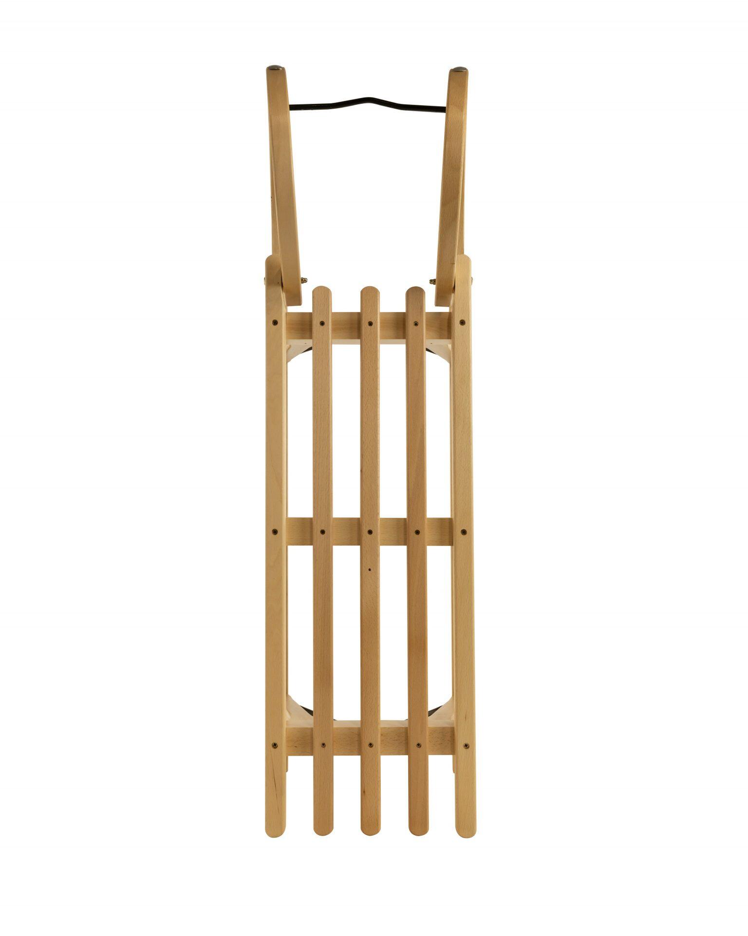 Zestaw sanki drewniane AD323 D110 + AD303 oparcie czerwone + AD300 sznurek 3/7