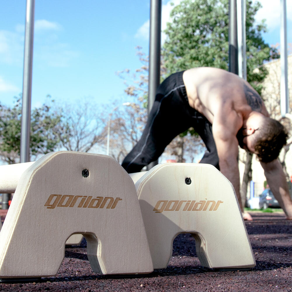 Barras paralelas de calistenia para flexiones, 48 cm, agarre (octogonal) 5/7