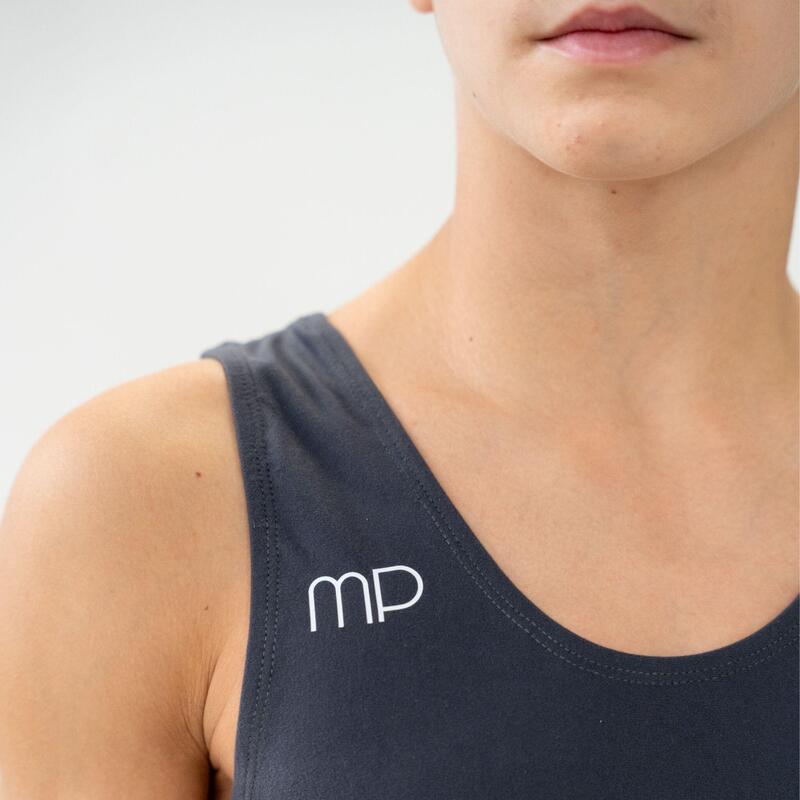 Split Gymnastics Maillot Gris Enfant