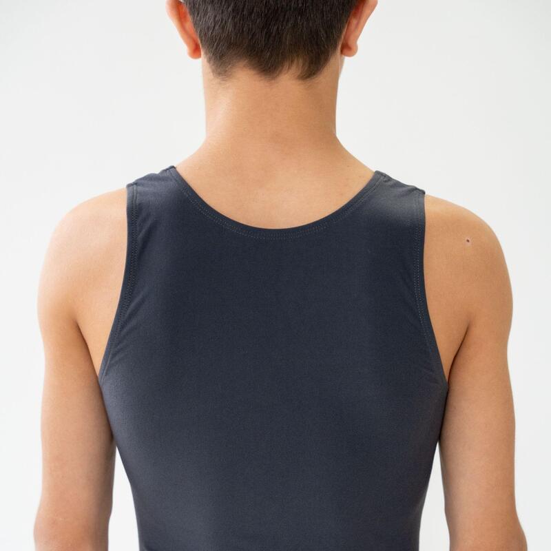 Split Gymnastics Maillot Gris Enfant