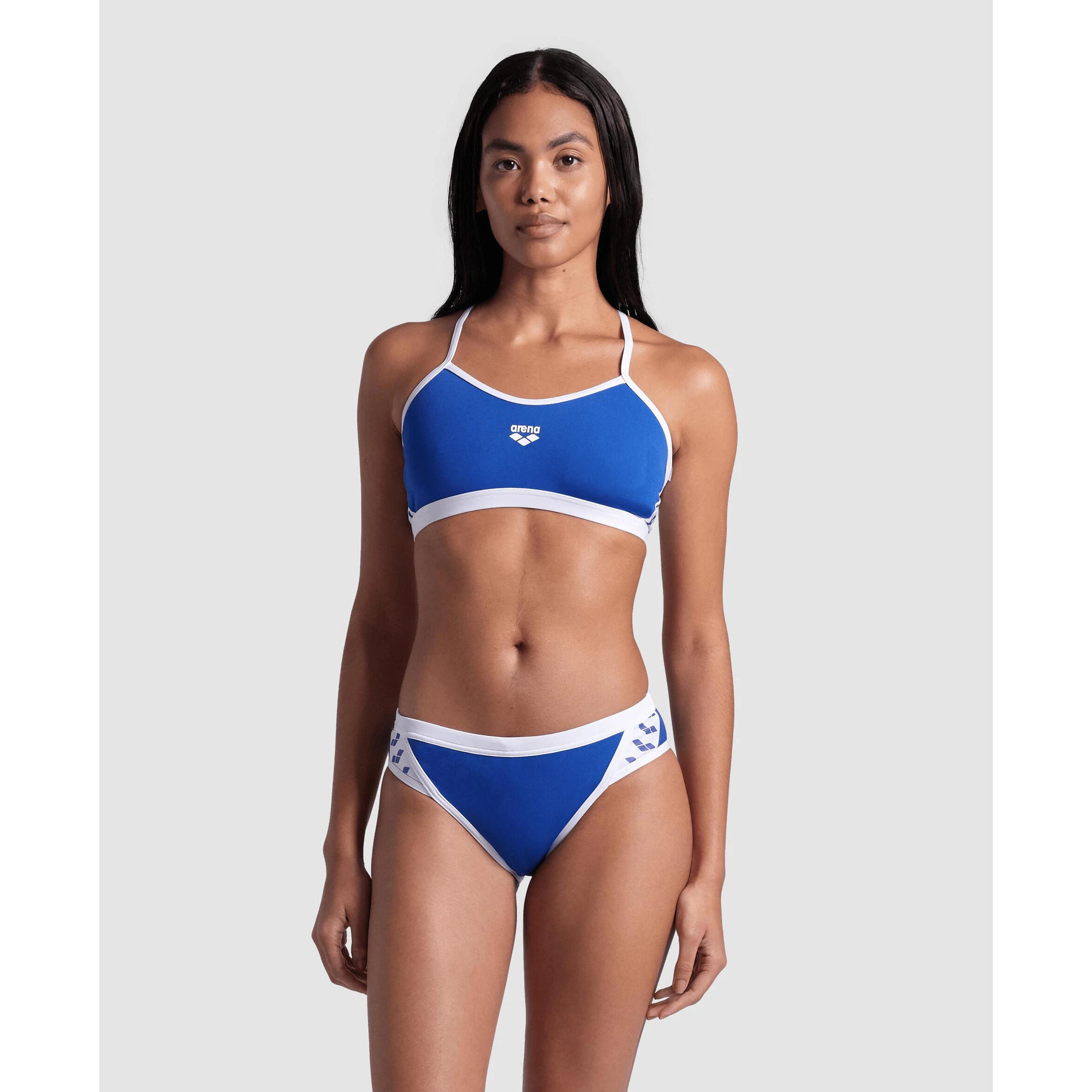 Maillot de bain 2 pièces croisé dos uni femme Arena Icons 2/7