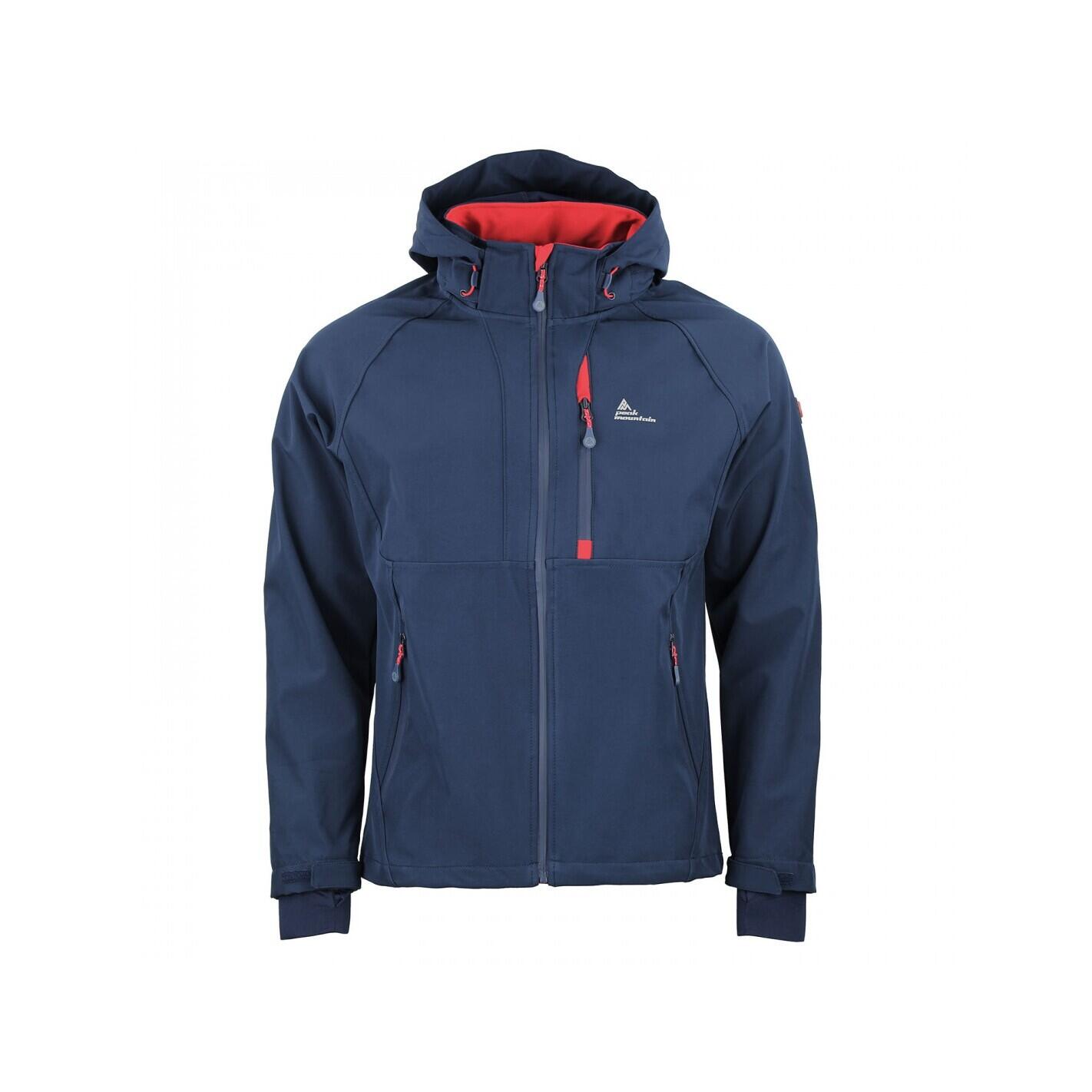 Peak Mountain - Blouson Softshell Contrecollé Mesh Peak Mountain Cluny - Blouson - Bleu - 42 M/l - Decathlon