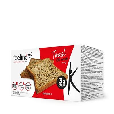 Eiwitbrood - geroosterde eiwittoast (4x40g) - sesam