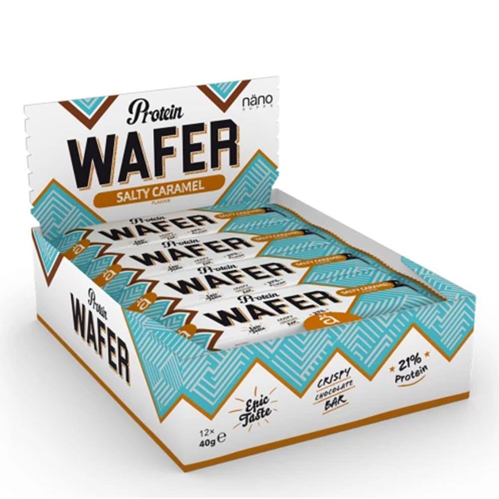 NANO SUPPS Wafels - Doos Eiwitwafels (12x40g) - Gezouten Karamel