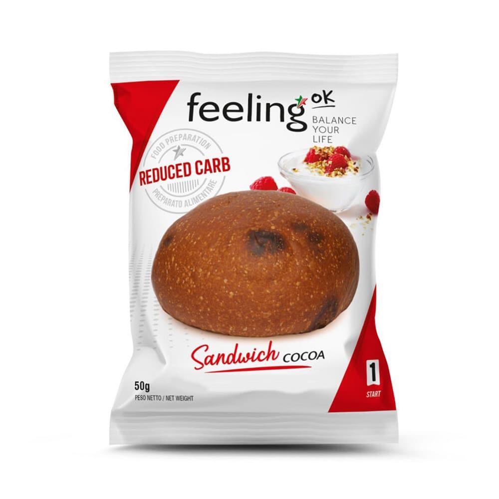 FEELING OK Eiwitbrood - Chocolade Proteïne Sandwich (50g)