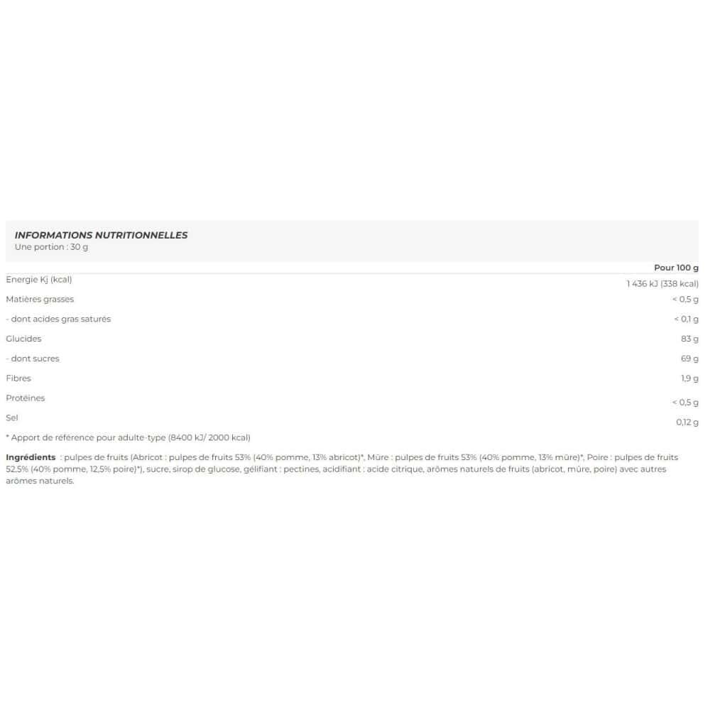 Energieriegel - Fruchtpasten (6x30g) - Früchte 2/2