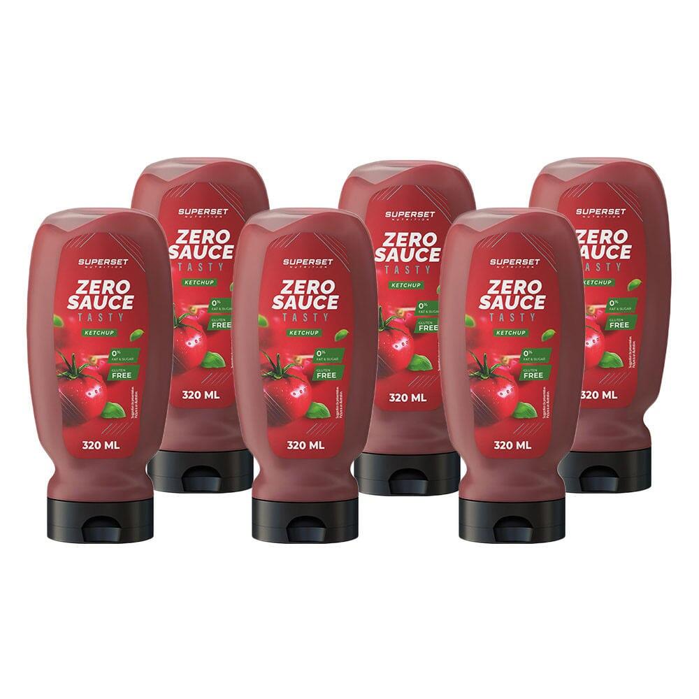 SUPERSET NUTRITION Nul Sauzen - Smakelijke Nulsaus (6x320ml) - Ketchup
