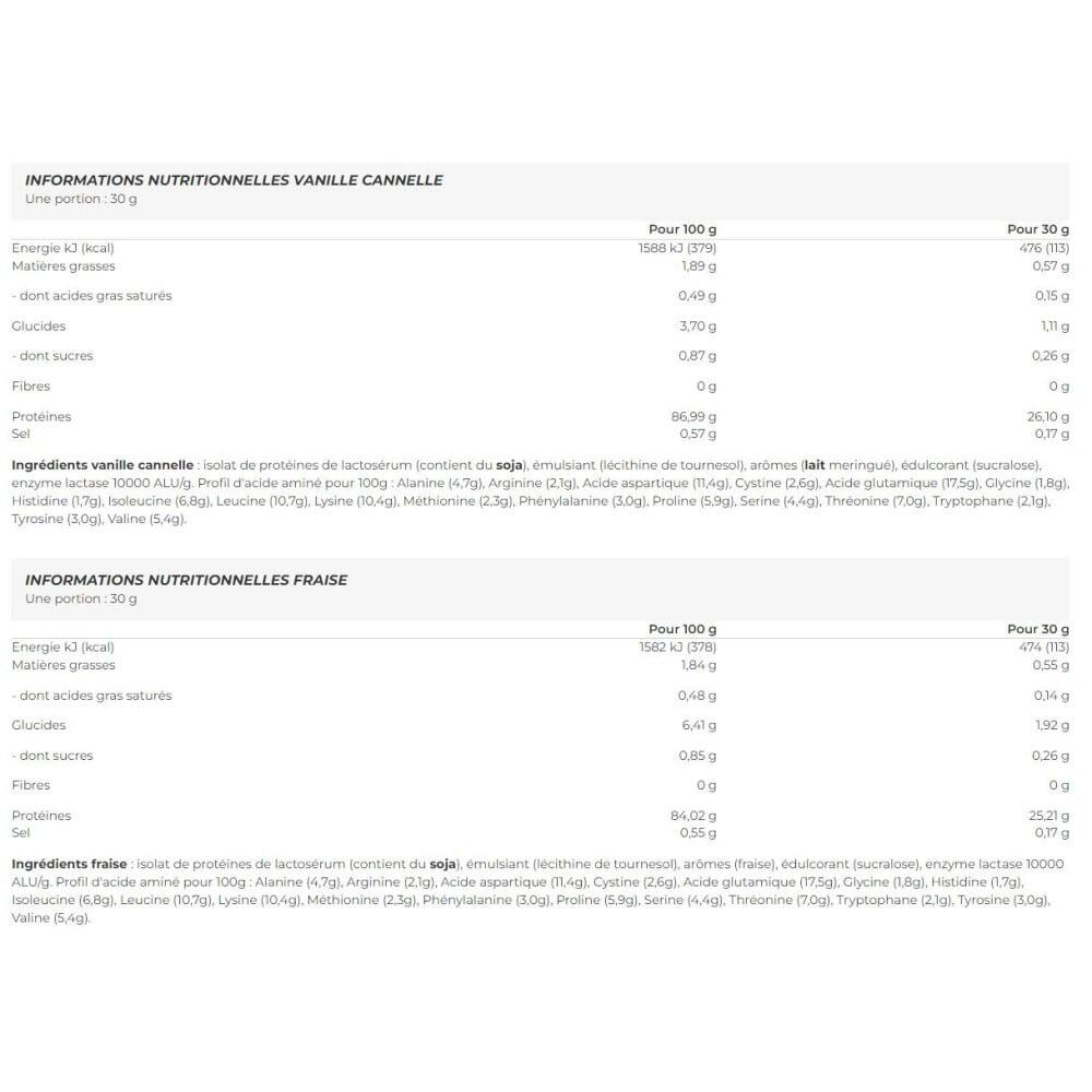 Whey Isolate (aislado) - Suero De Leche Aislado Zero (2 Kg) - Vainilla Canela 2/2