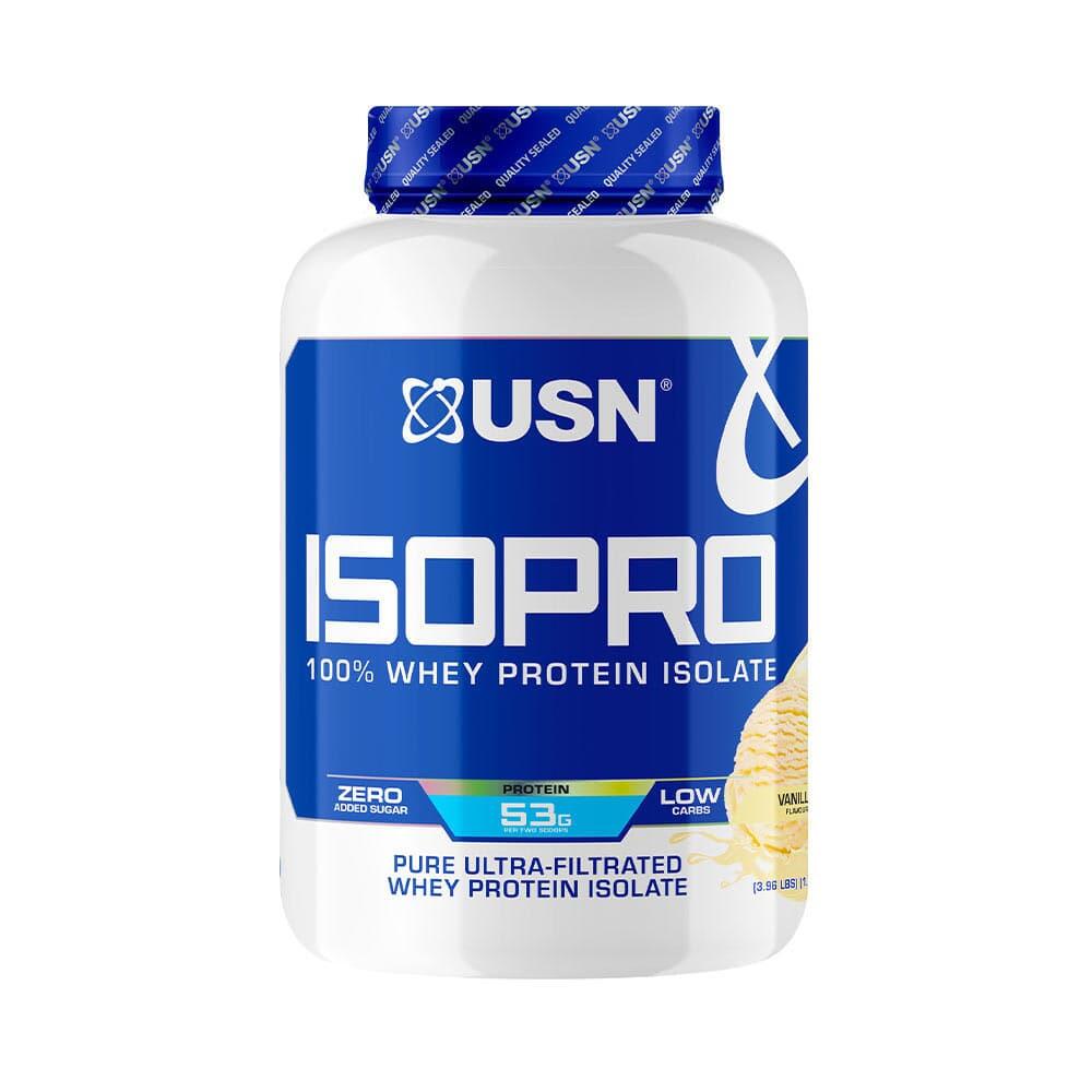 USN Wei-eiwit - Iso Pro 100% Wei-eiwitisolaat (1,8kg) - Vanille