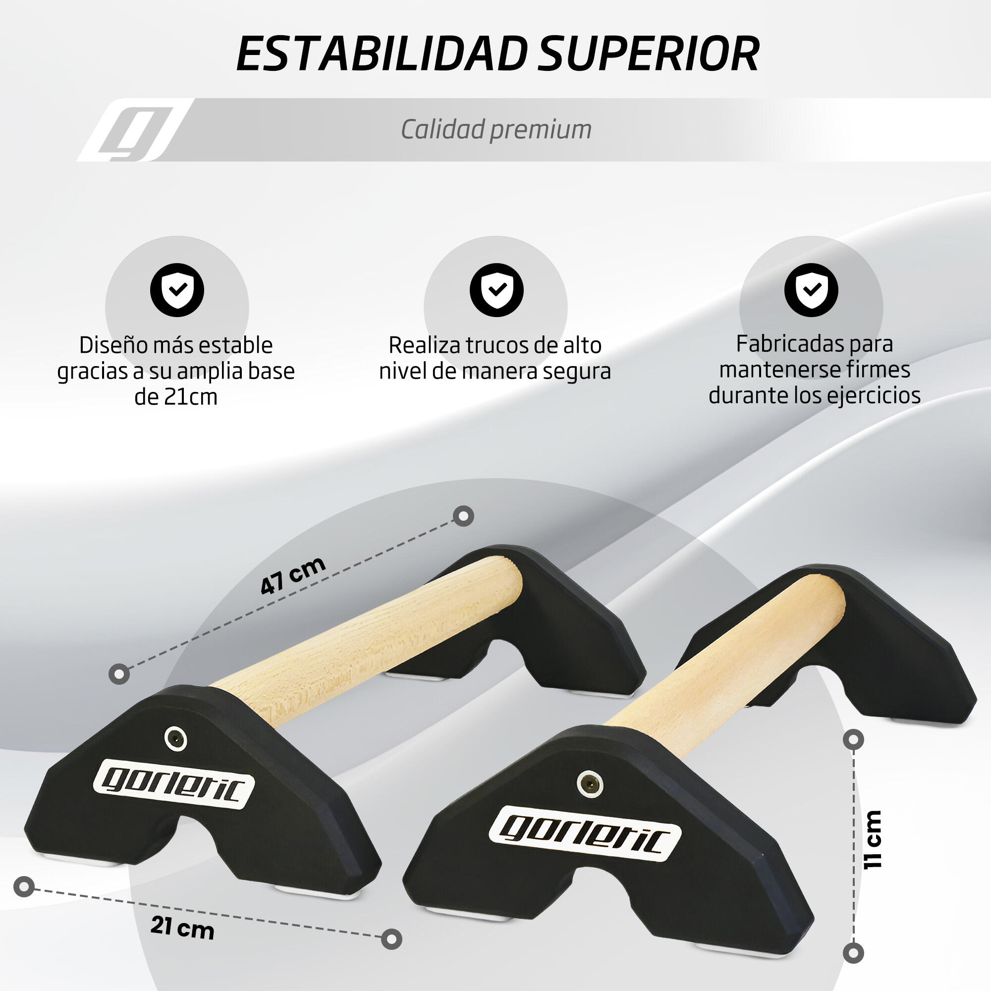 Paralelas LowFit Pro Calisthenics Gorletic (negras) 5/7