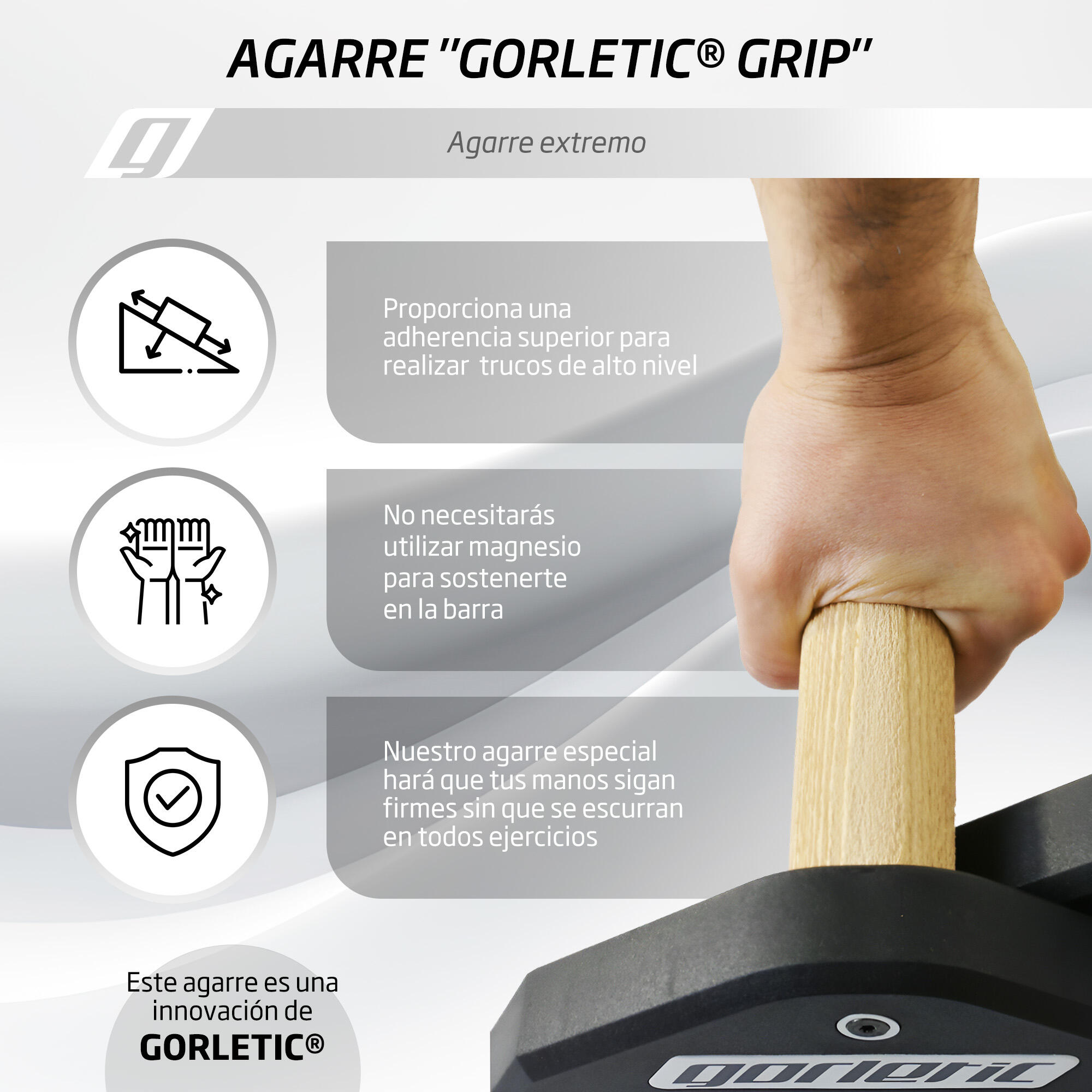 Paralelas LowFit Pro Calisthenics Gorletic (negras) 3/7