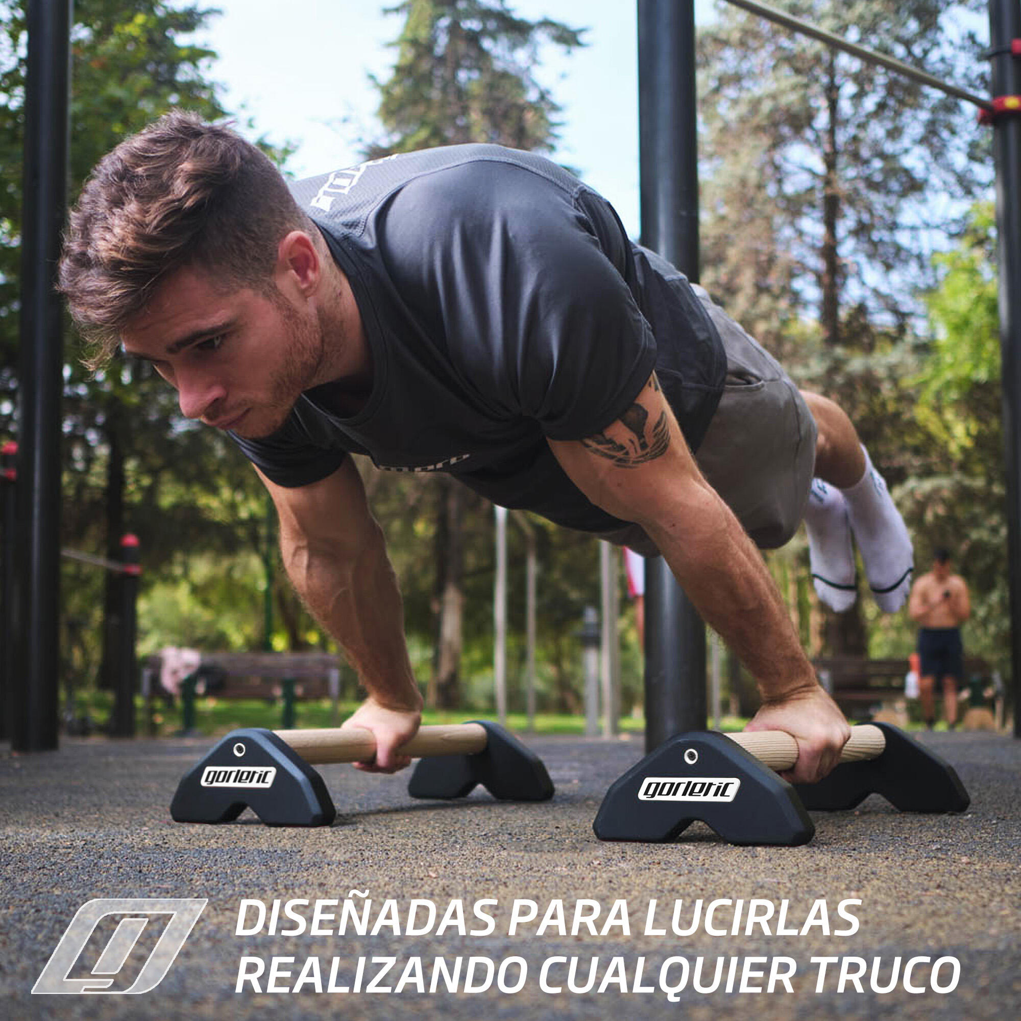 Paralelas LowFit Pro Calisthenics Gorletic (negras) 7/7