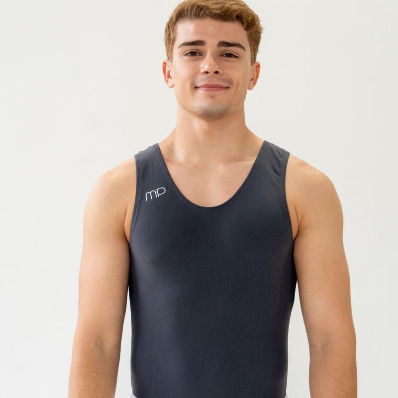 Split Gymnastics Maillot Gris Homme