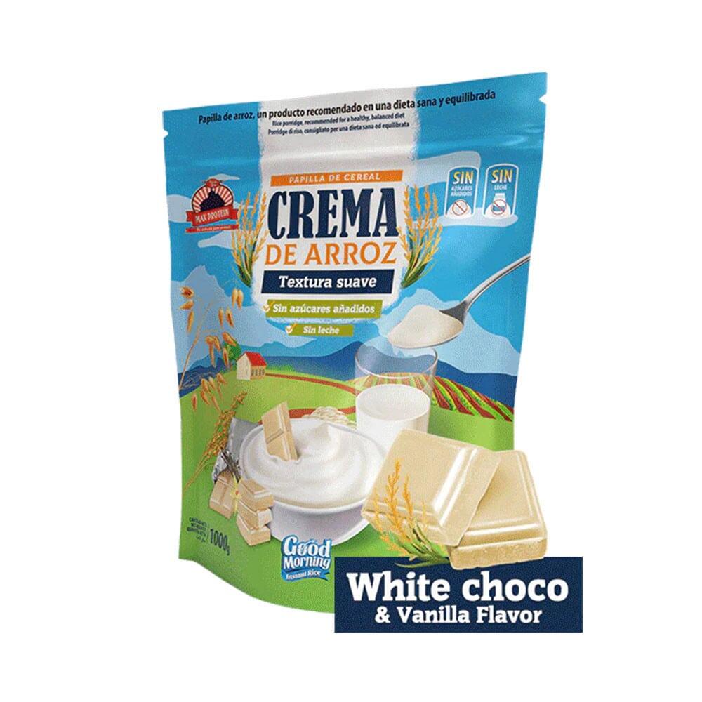 MAX PROTEIN Cremes De Arroz - Creme De Arroz Bom Dia (1kg) - Baunilha Chocolate Branco