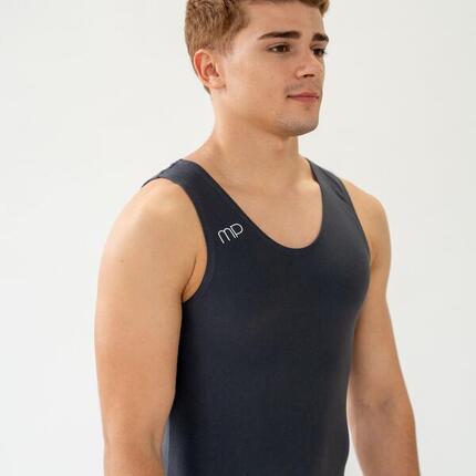 Split Gymnastics Maillot Gris Homme