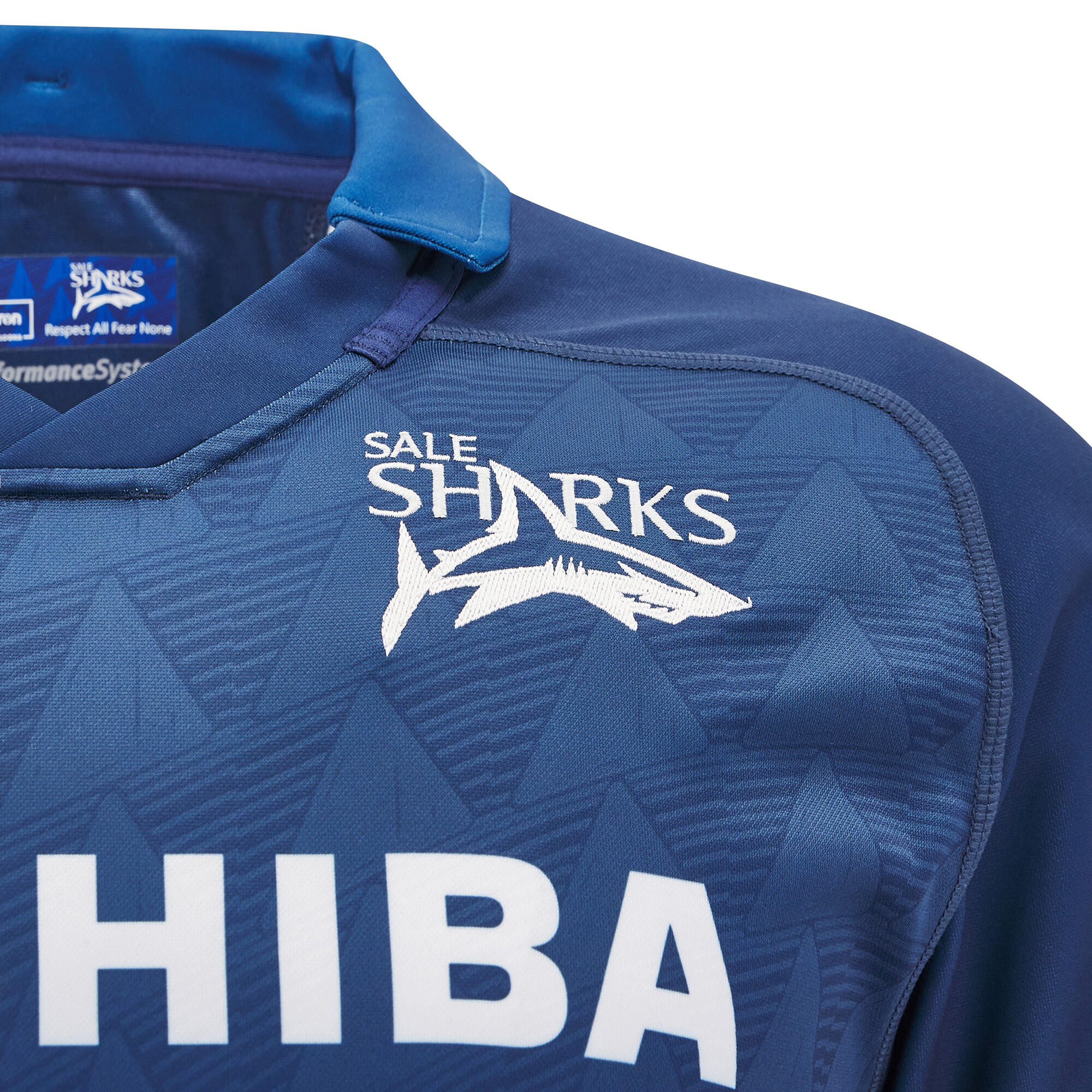 Sale Sharks M24/25 Home Poly Rugby Shirt Adults 3/5