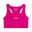 Brassière de sport en tissu technique avec logo couleur bronze