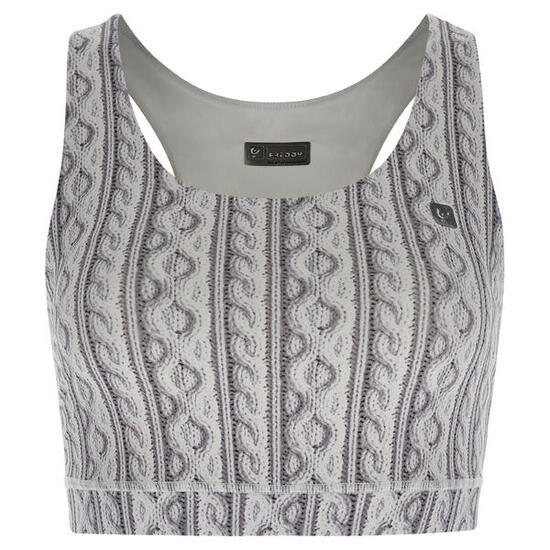 Soutien-gorge de sport avec imprimé photographique effet tricot