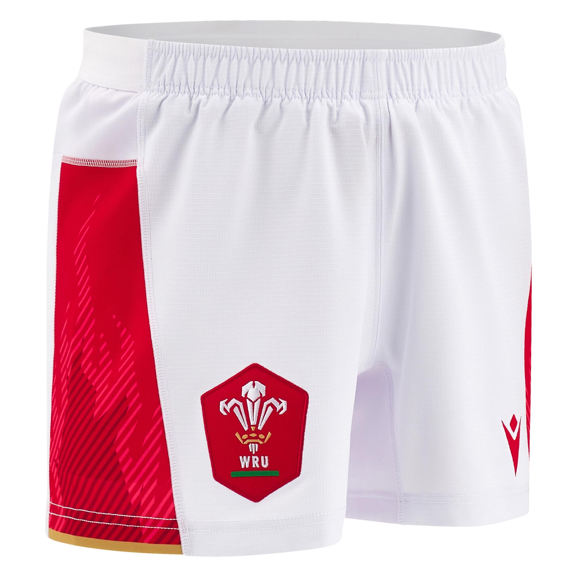 MACRON Wales WRU 2024/25 Adults Six Nations Home Rugby Shorts
