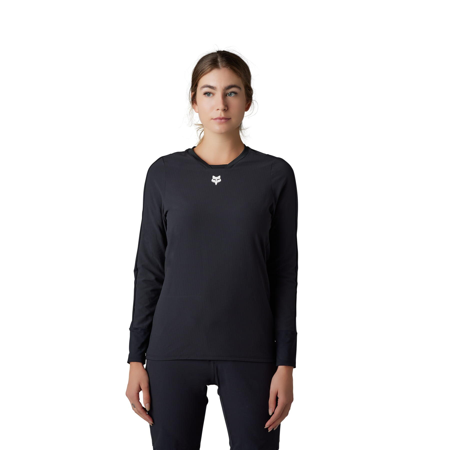 Women's Defend Thermal Jersey - Black 2/7