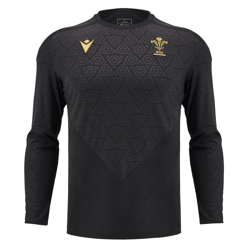 Wales WRU 24/25 6NT Poly Training Long Sleeve Rugby Shirt