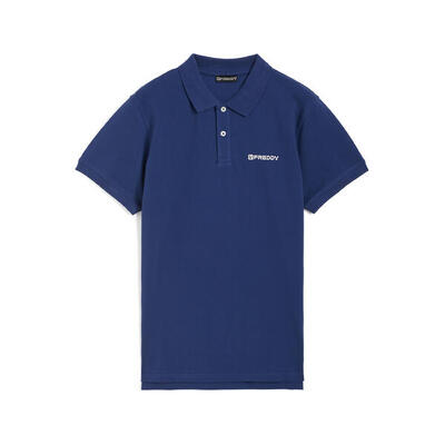Polo manica corta da uomo design essenziale in cotone 100%