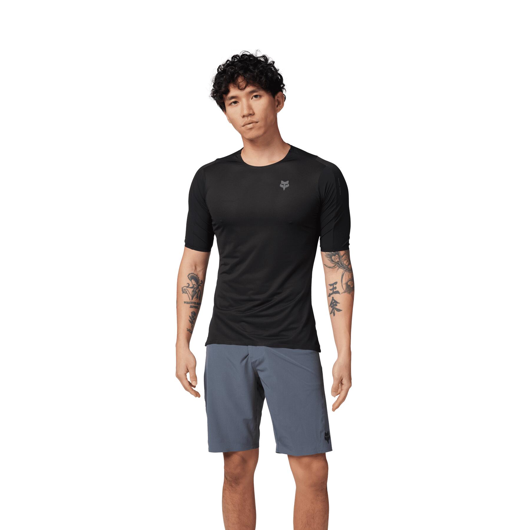 Flexair Ascent Short Sleeve Jersey - Black 3/5